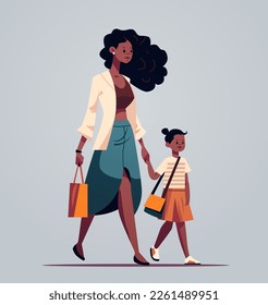 mother and little daughter walking together mom taking child to school or kindergarten motherhood happy family