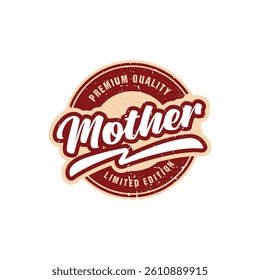 mother logo design with geometry