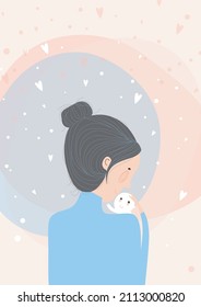 mother love baby, happy family, hugs and kisses