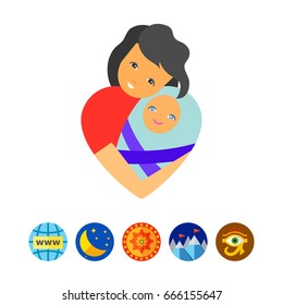 Mother Love Concept Icon