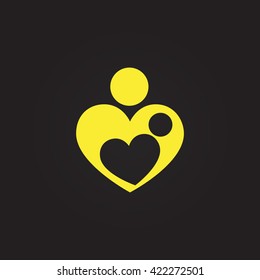 Mother love icon
