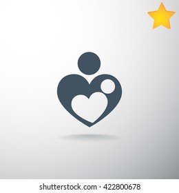 Mother love icon