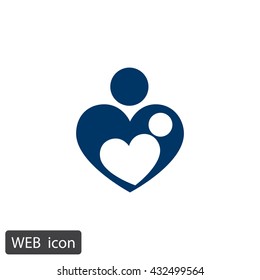 Mother love icon