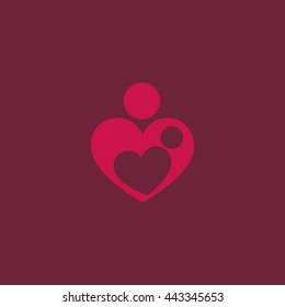 Mother love icon