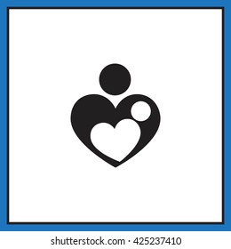  Mother love icon Vector