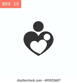 Mother love icon Vector.