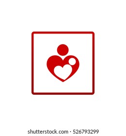  Mother love icon Vector.