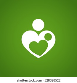  Mother love icon Vector.