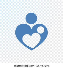  Mother love icon Vector.