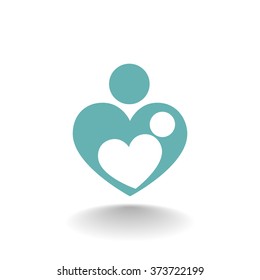Mother love symbol or icon