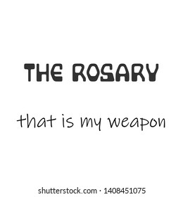 Mother Mary quote design, typography for print or use as poster, card, flyer or T shirt