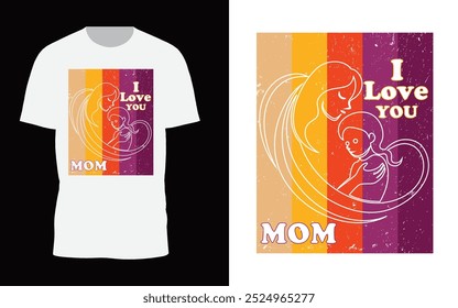 Mother means caring, Super Mom, Best Mama, childhood love, best love her child t-shirt design, Mother's Day T-Shirt Design, Typography T-shirt Design, Mom vector  and Eps T-Shirt design.