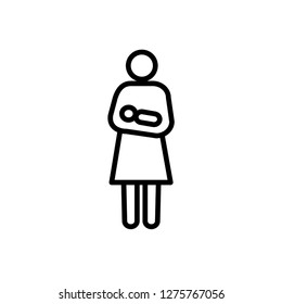 mother, mom icon vector template