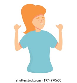 Mother narcissism icon. Cartoon of Mother narcissism vector icon for web design isolated on white background