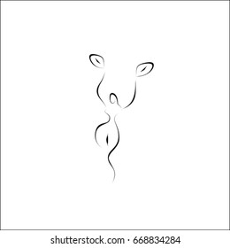 mother nature icon vector