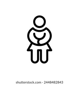 mother outline icon pixel perfect vector design good for website and mobile app