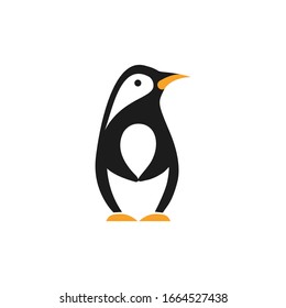 mother penguin logo and illustration