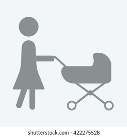 Mother and pram Icon