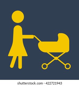 Mother and pram Icon