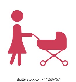 Mother and pram Icon