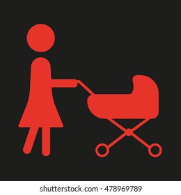 Mother and pram Icon