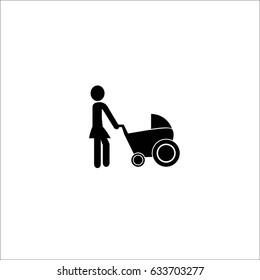 Mother and pram icon