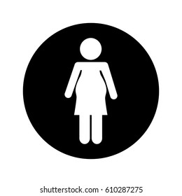 mother pregnancy silhouette isolated icon vector illustration design