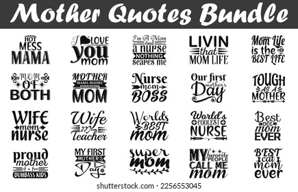 Mother Quotes Bundle, Dog Mom, Funny Fur Mom, Cat Lover, Rescue Mama, Quotes about Mother, 