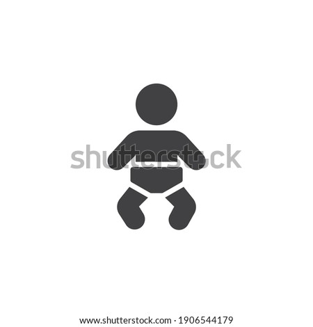 Mother room vector icon. filled flat sign for mobile concept and web design. Parenting room glyph icon. Symbol, logo illustration. Vector graphics