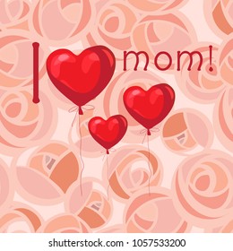 Mother s day. Decorative vector illustration