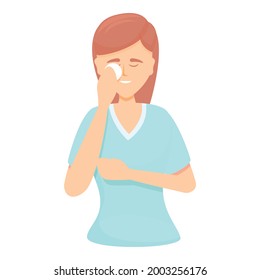 Mother skin care icon cartoon vector. Woman skin care. Body love