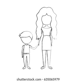 mother with son avatars