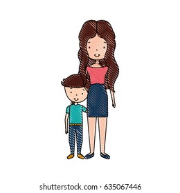 mother with son avatars