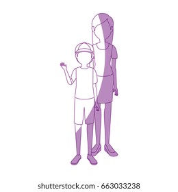 mother son cartoon
