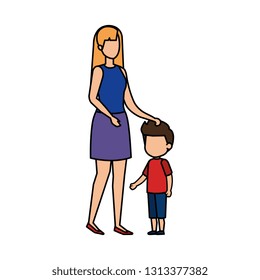 mother with son characters