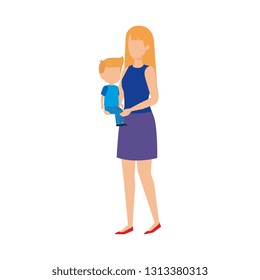 mother with son characters