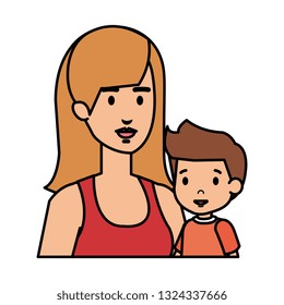 mother with son characters