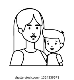 mother with son characters