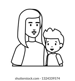 mother with son characters