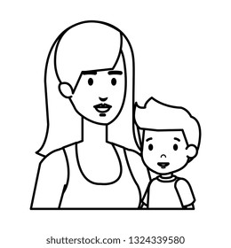 mother with son characters