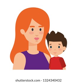 mother with son characters