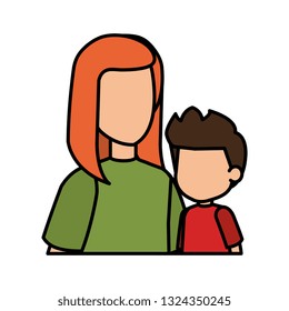 mother with son characters