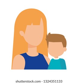 mother with son characters