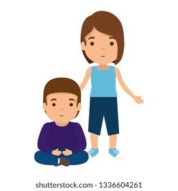 mother with son characters