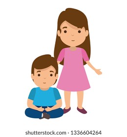 mother with son characters
