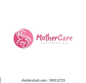 Mother Son Logo Template Stock Vector (Royalty Free) 590112725 ...