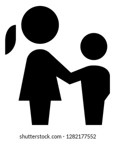 Mother Son Vector Icon