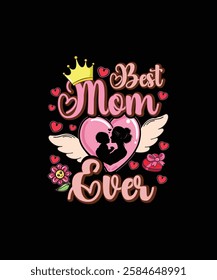 mother t shirt design,
mom lover,
typography,
