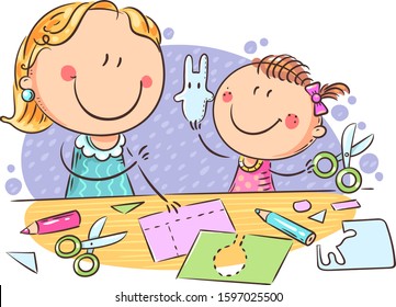 clipart parents and children