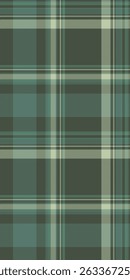 Tartan de fundo têxtil mãe, vetor de textura de cheque latino. Perfeito padrão xadrez tecido sem emenda na paleta de cores pastel e verde.